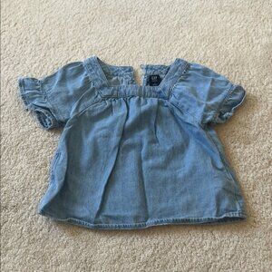 GAP Kids Light Blue Denim Blouse